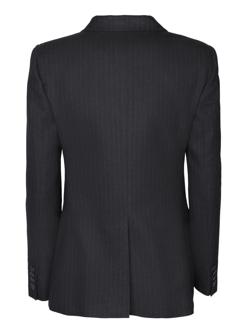 Blanca Vita Black Double-Breasted Jackets