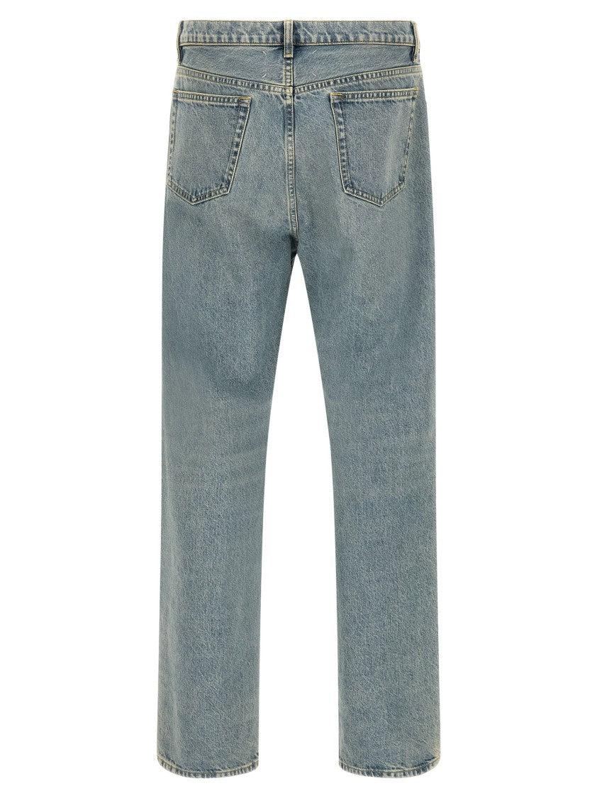 Maison Margiela Stone-Washed Denim Jeans With Unique Tape Detailing