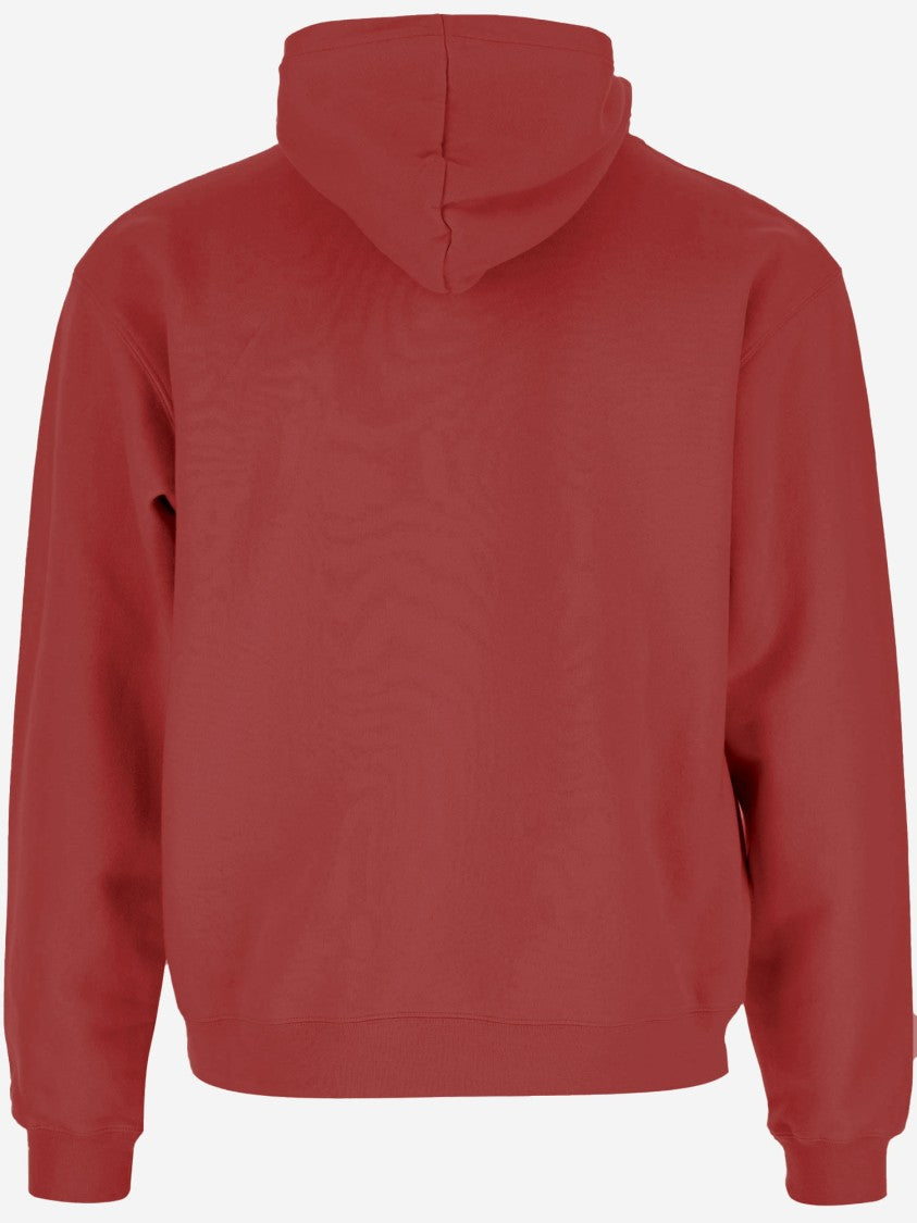 Jacquemus Grosgrain-Finish Hooded Sweatshirt With Logo Detail