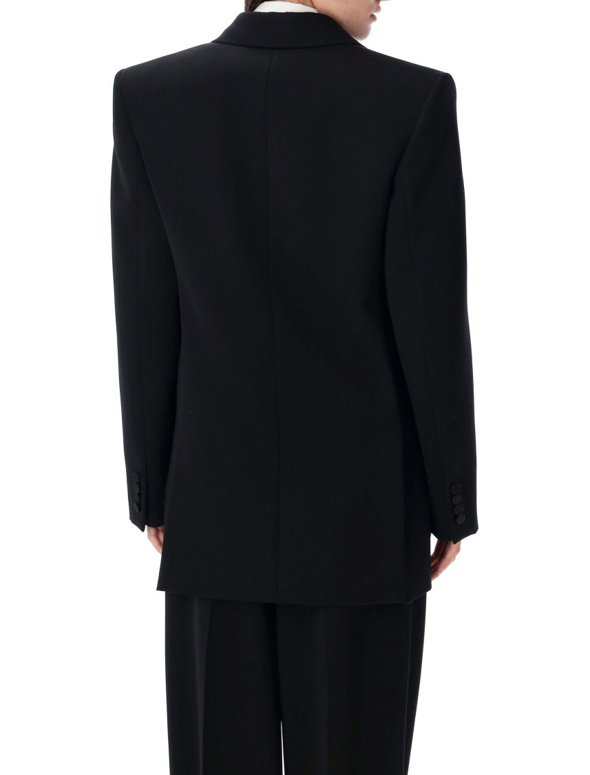 Saint Laurent Grain De Poudre Tuxedo Jacket