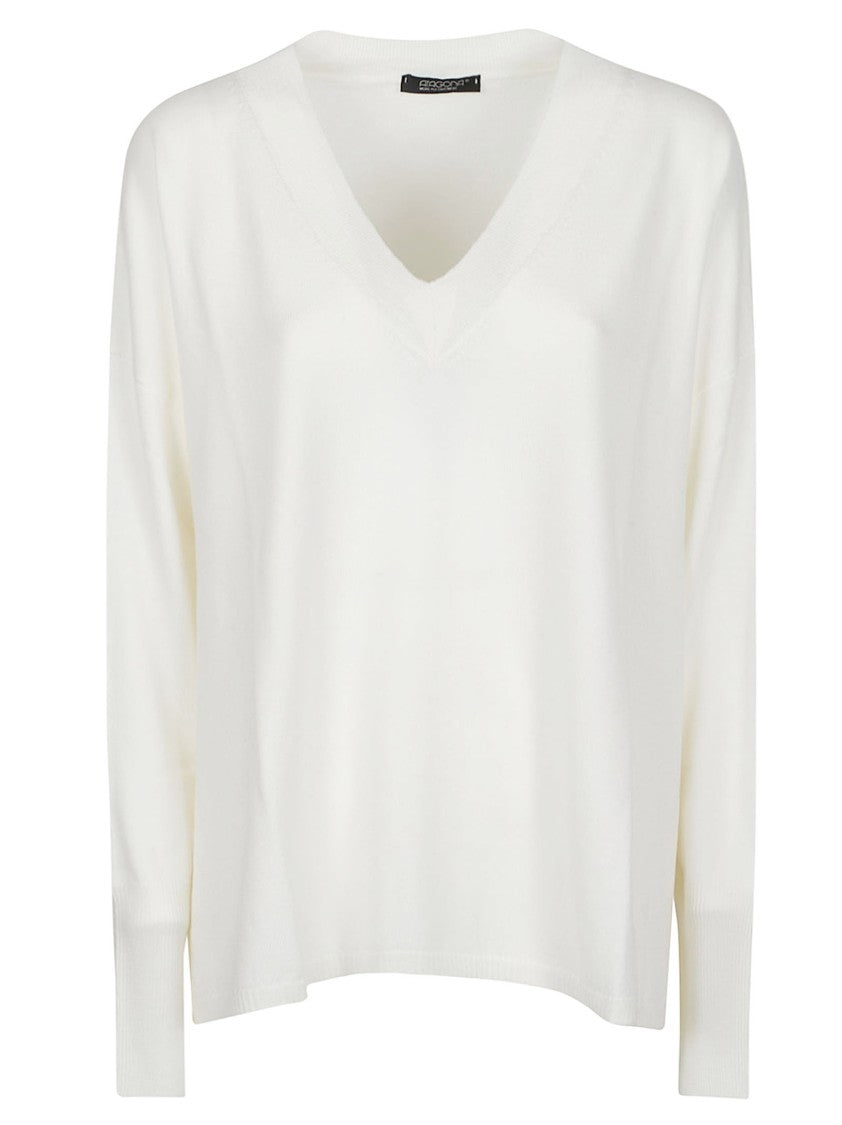Aragona Deep V-Neck Virgin Wool Sweater