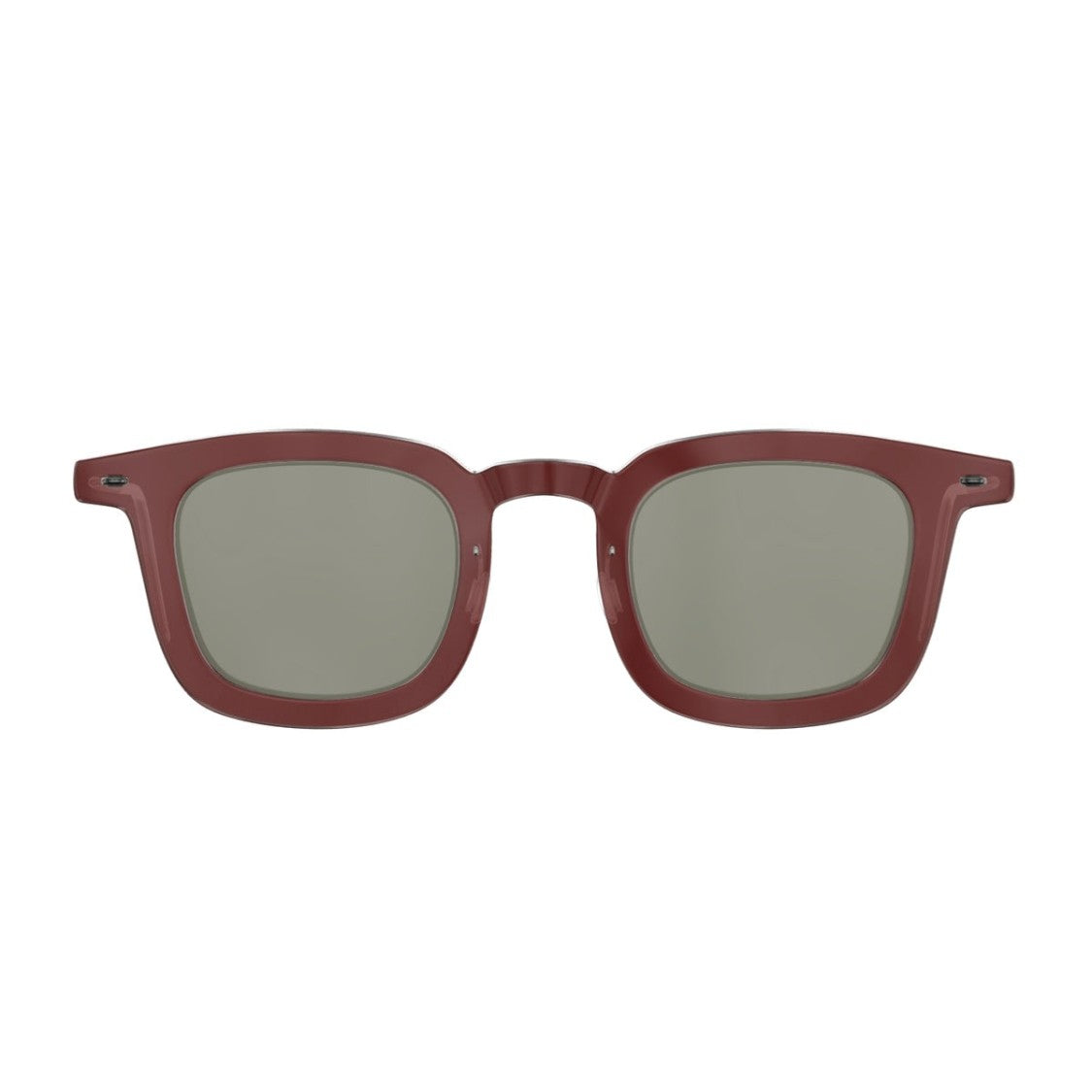 Lindberg Bordeaux Sun Acetate Square Sunglasses