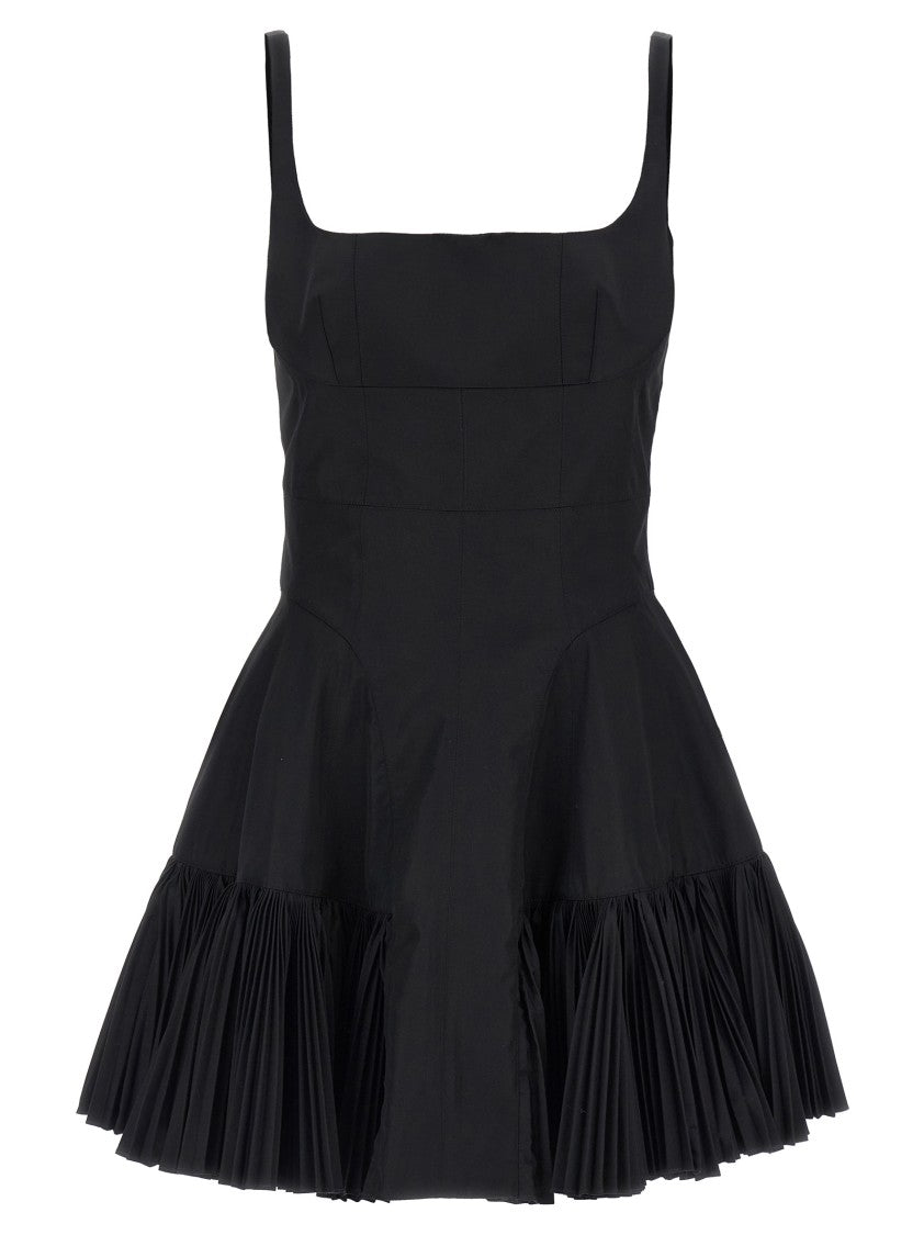 Giovanni Bedin Mini Dress With Pleated Hem