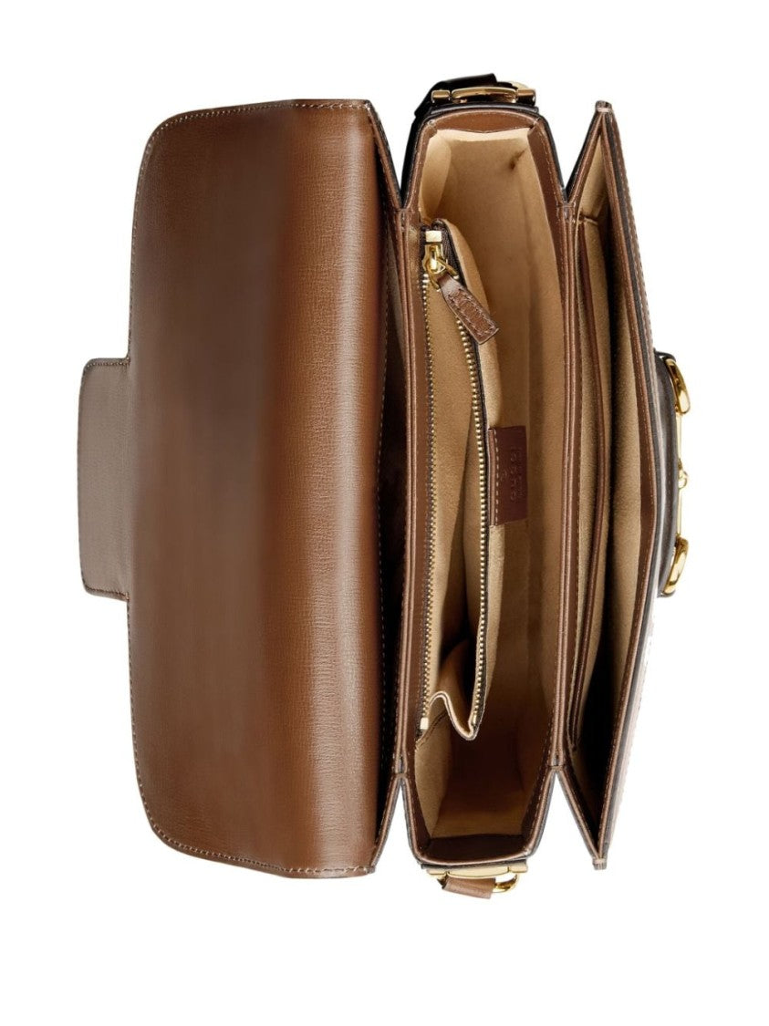 Gucci Horsebit Gg Supreme Shoulder Bag