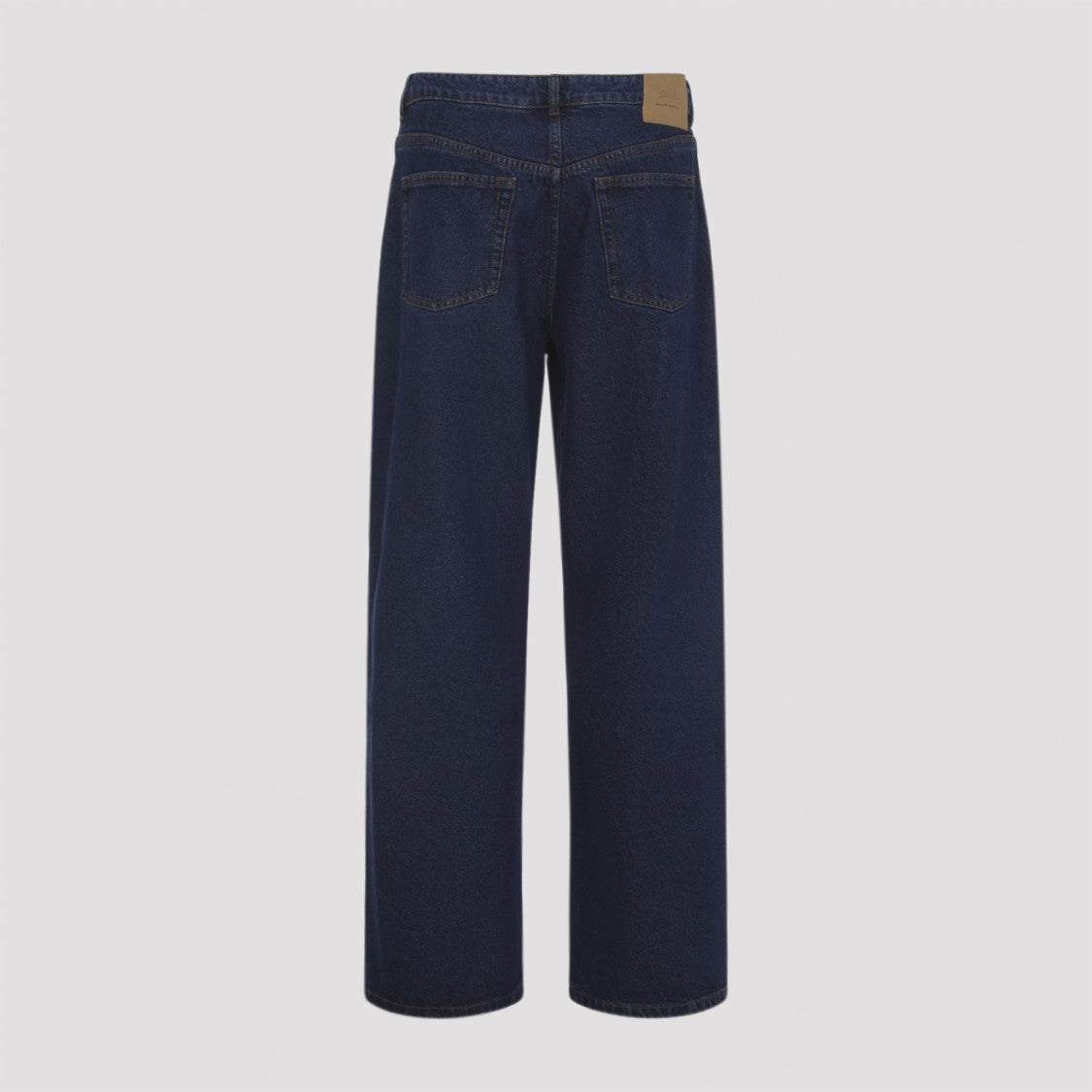 Ami Straight-Leg Denim Jeans With Mid-Rise And Classic Five-Pocket Design