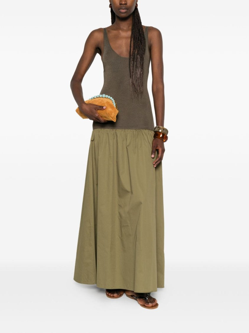 The Frankie Shop Sleeveless Fitted Knit Voluminous Dress