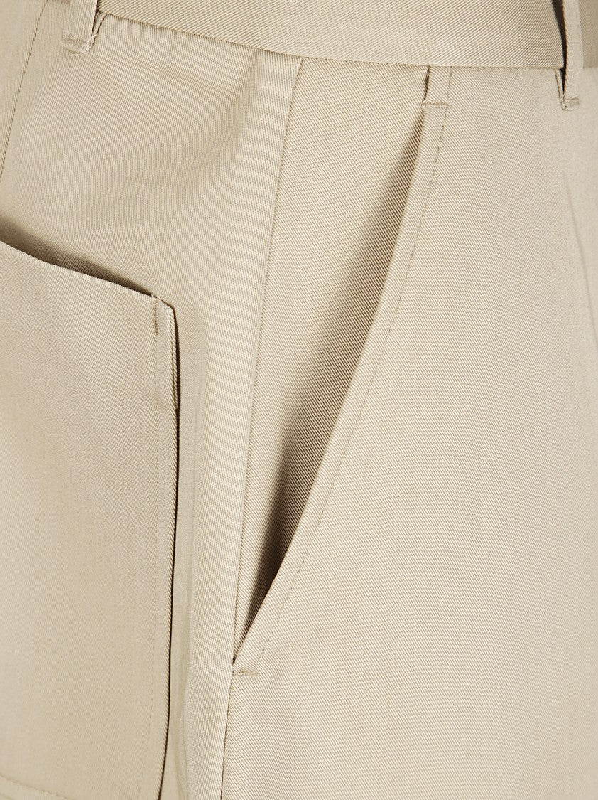 Studio Nicholson Cropped Trousers With Belt Loops