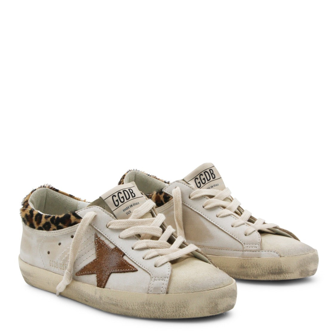 Golden Goose Leopard-Print Superstar Sneakers
