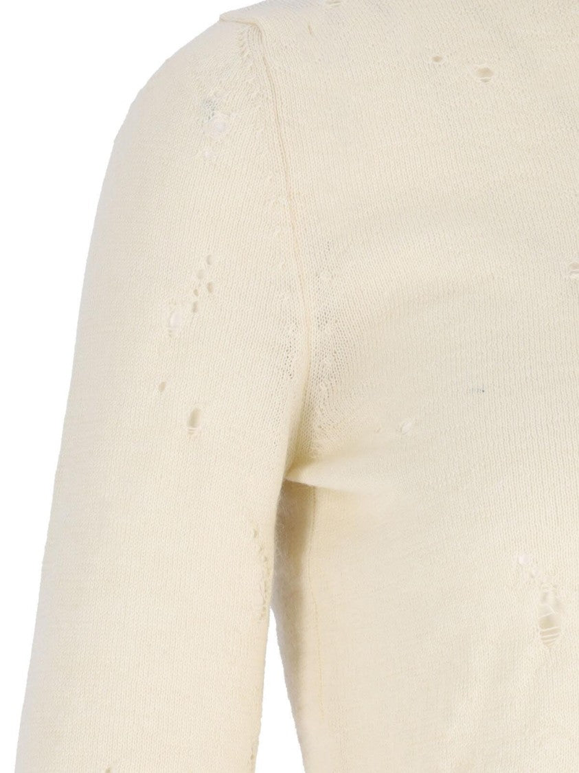 Mm6 By Maison Margiela Numeric Sweater – Ivory