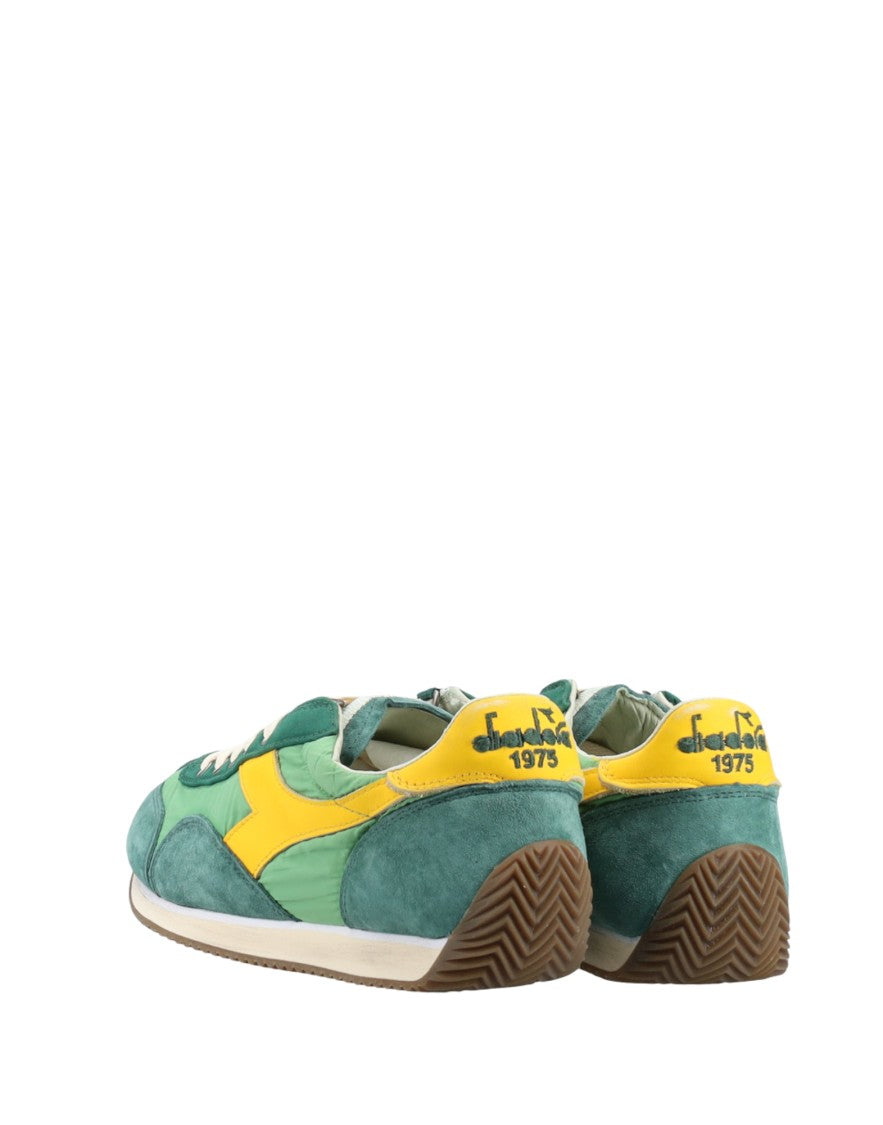Diadora Heritage Green Shamrock Equipe Vela Sw Nylon Suede Sneakers