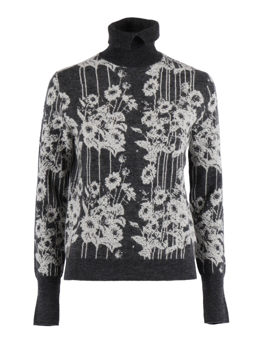 Ballantyne High Turtleneck Mohair Blend Pullover