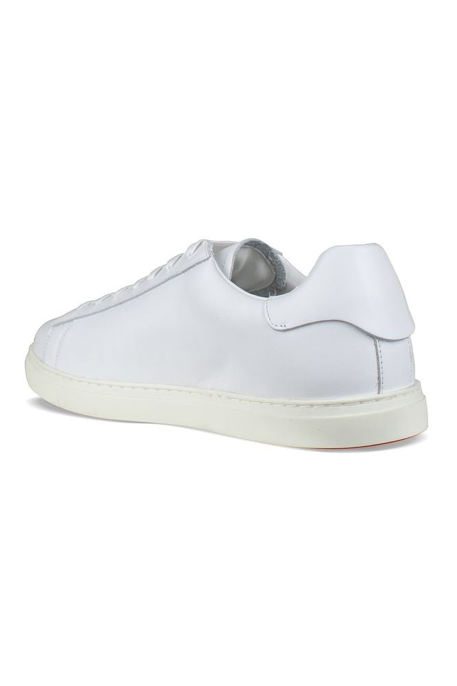 Dsquared2 White Leather Sneakers With Iconic Logo Detail