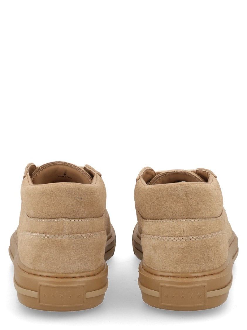 Hogan H691 Calfskin Suede Low-Top Loafers