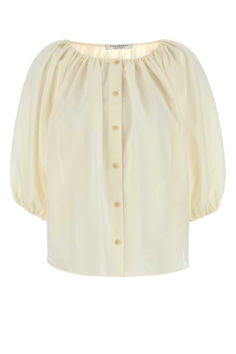 Philosophy Di Lorenzo Serafini Ivory Polyester Blend Shirt