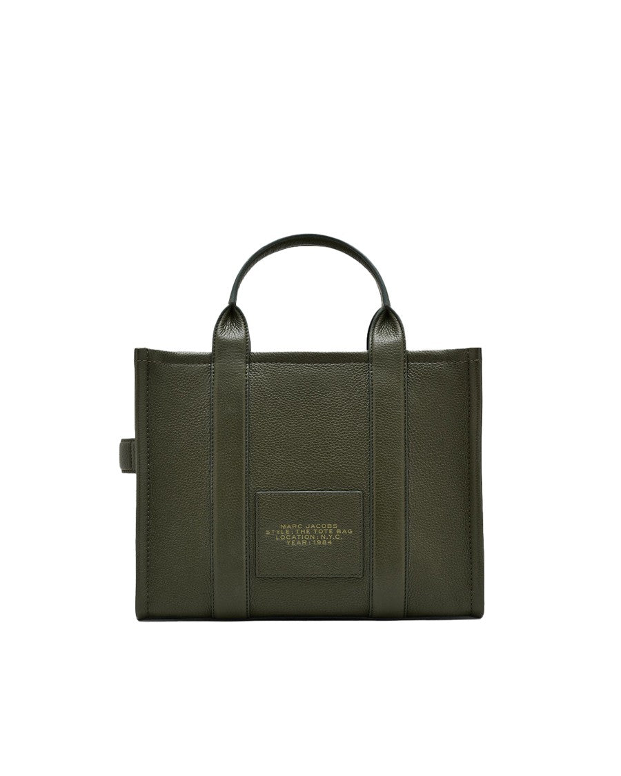 Marc Jacobs The Leather Medium Tote Bag Forest