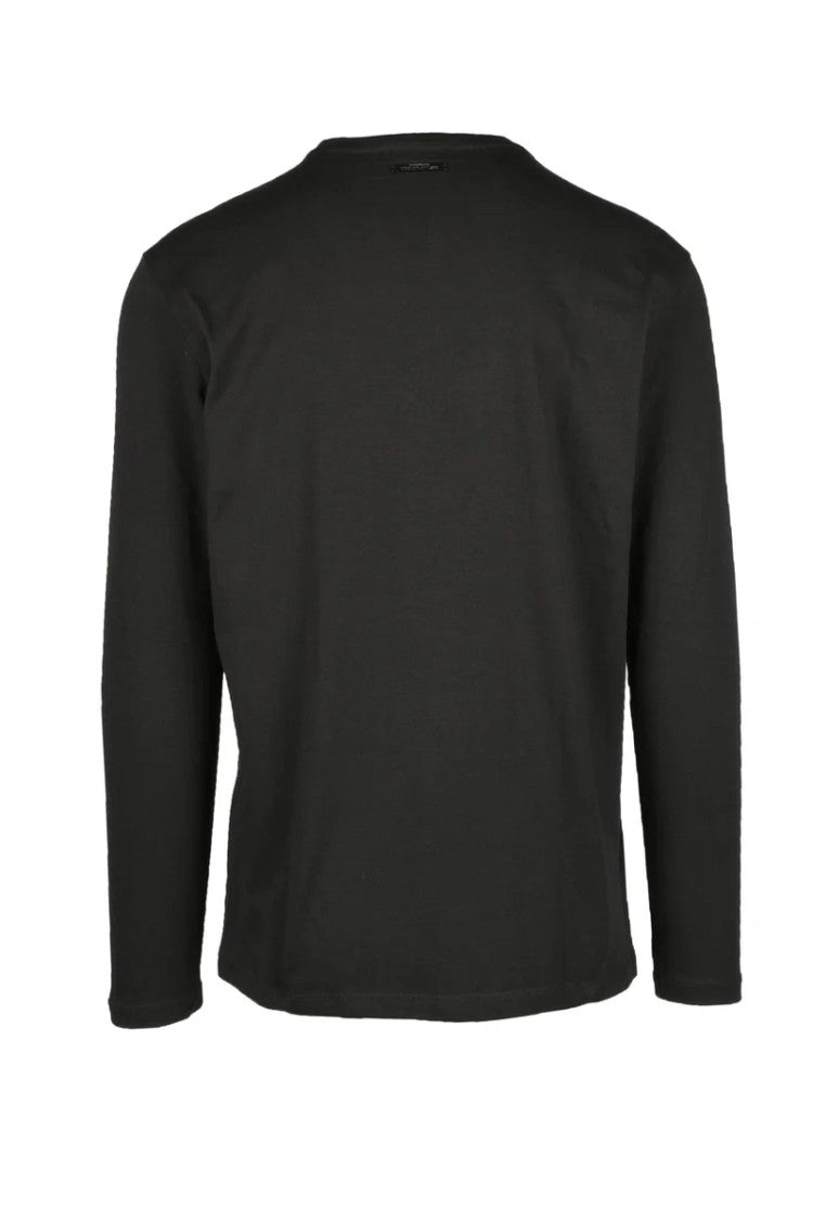 Costume National C. Black Graphic Cotton T-Shirt