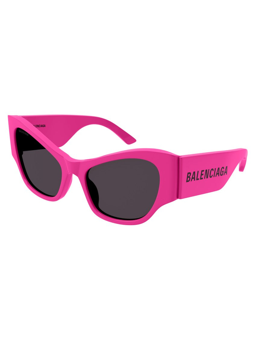 Balenciaga Pink/Purple Bb0259s Cat-Eye Sculptural Sunglasses