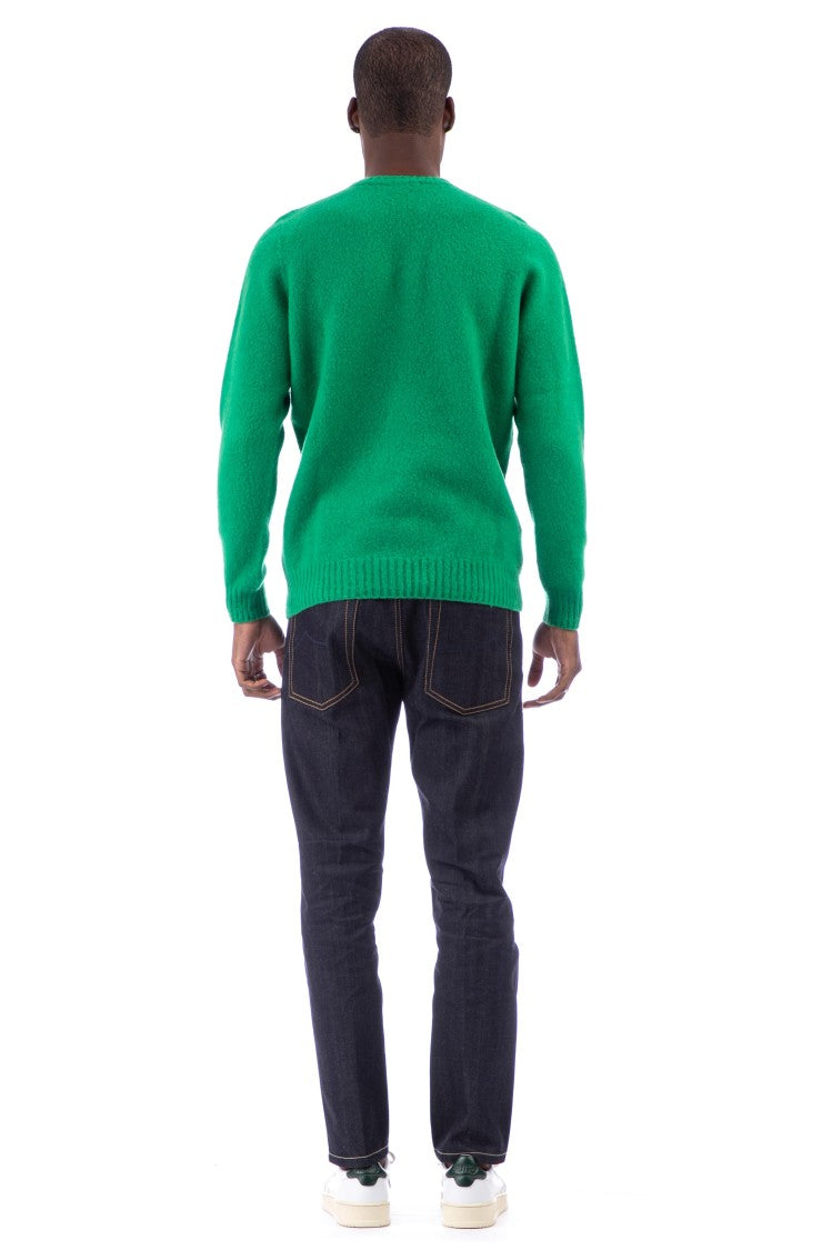 Drumohr Brushed Wool Crewneck Sweater