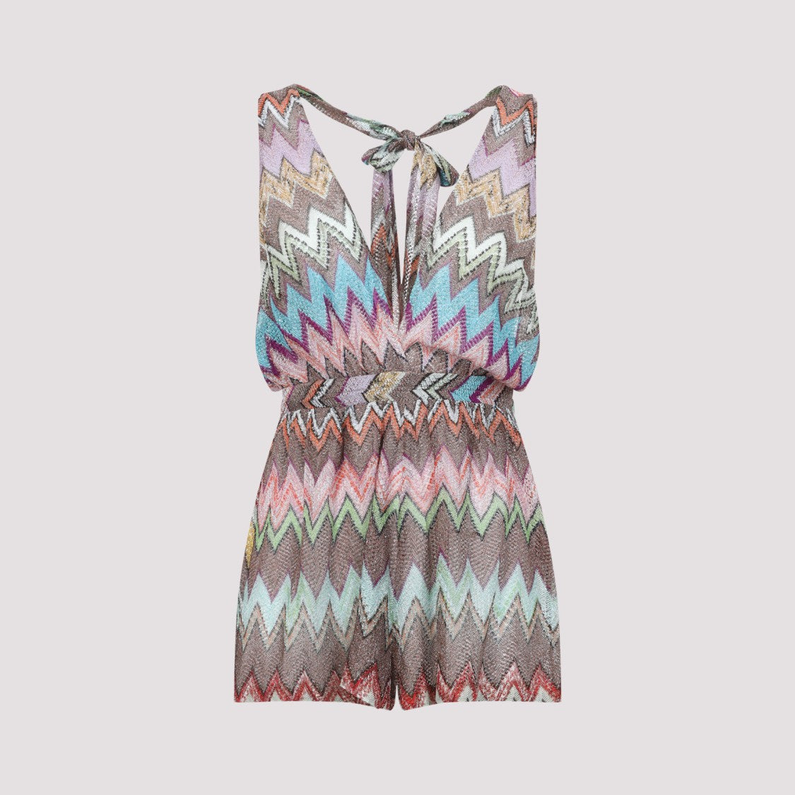 Missoni Sleeveless Zigzag Pattern Romper