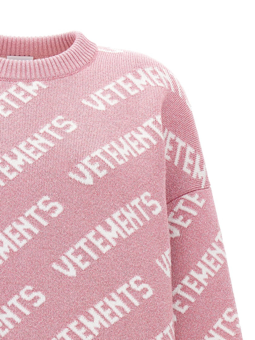 Vetements Lurex Monogram Sweater