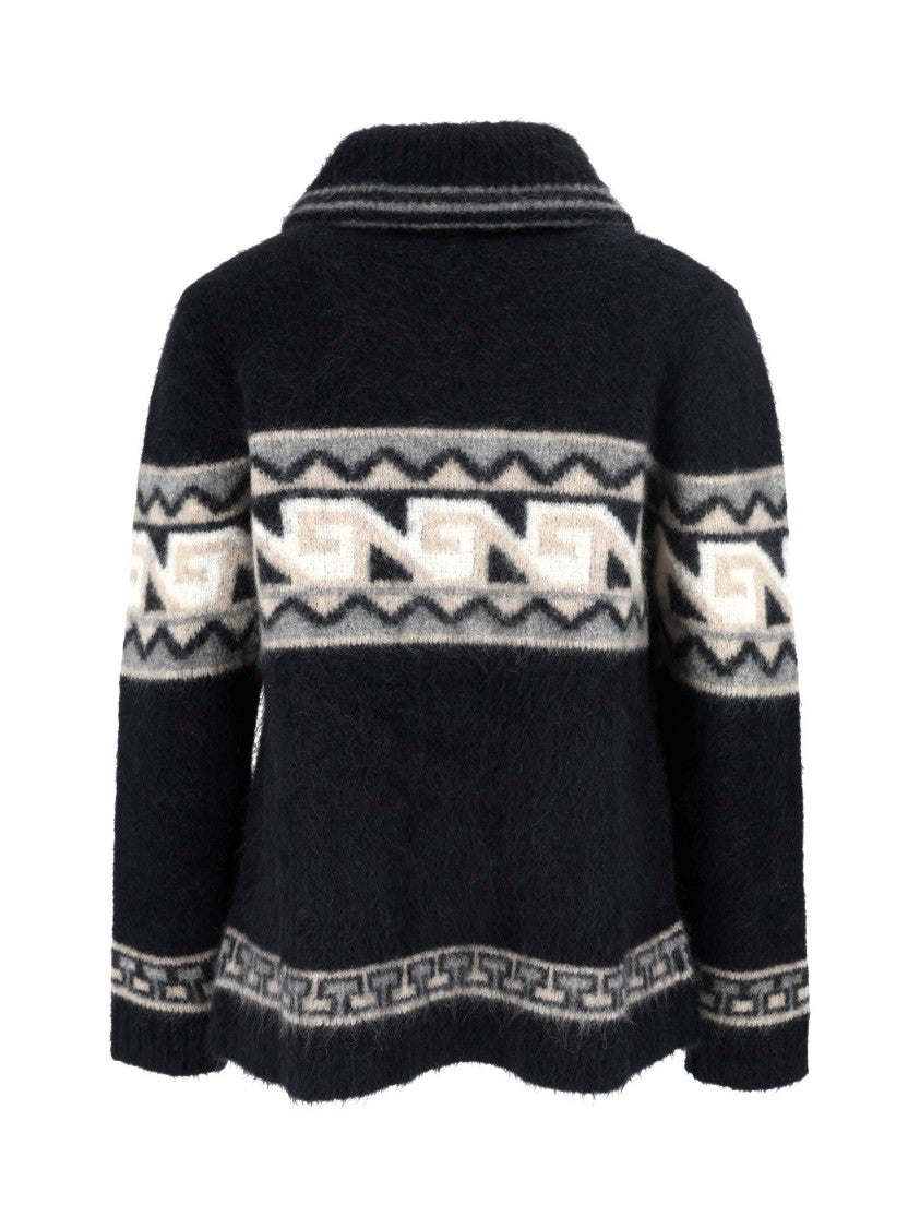 Borgo Asolo Geometric Pattern Textured Jacket