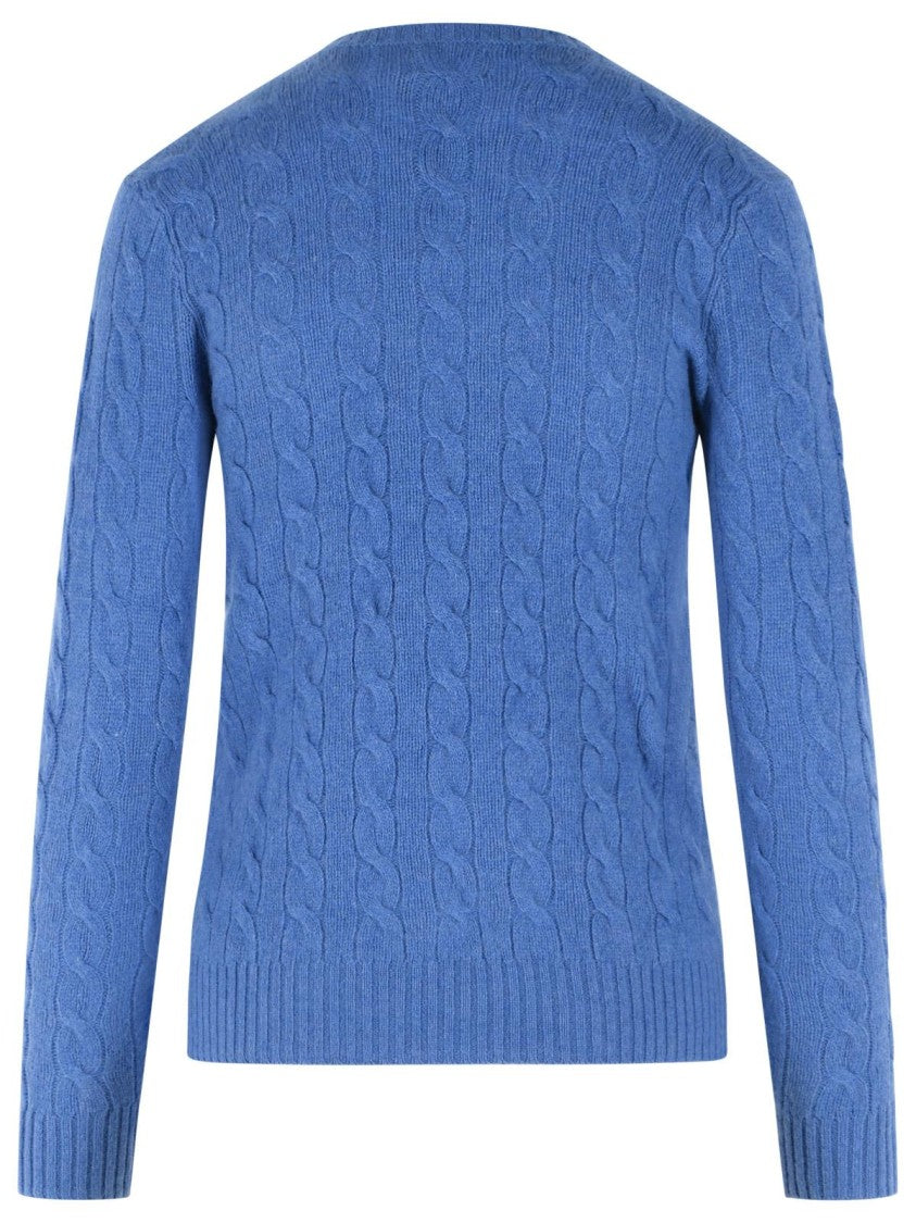 Polo Ralph Lauren 'Kimberly' Blue Wool And Cashmere Sweater