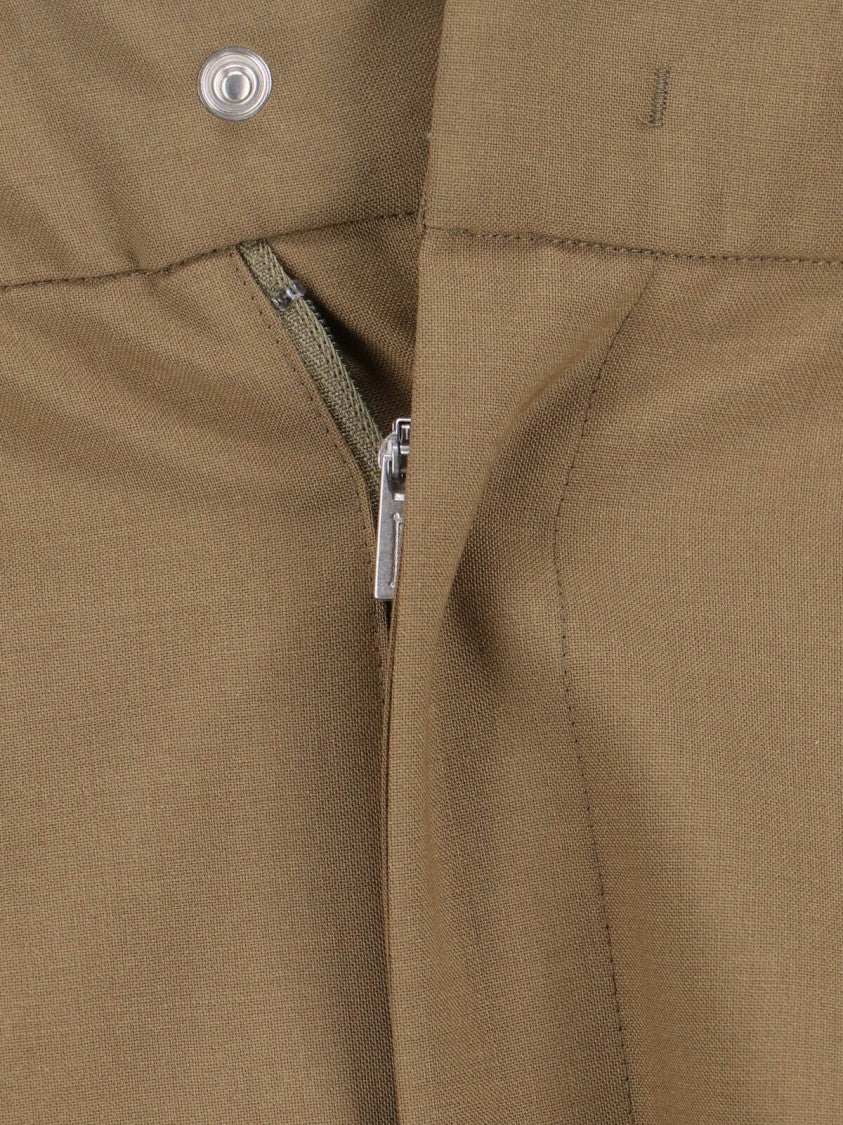 Laminar Wool Blend Shorts – Beige