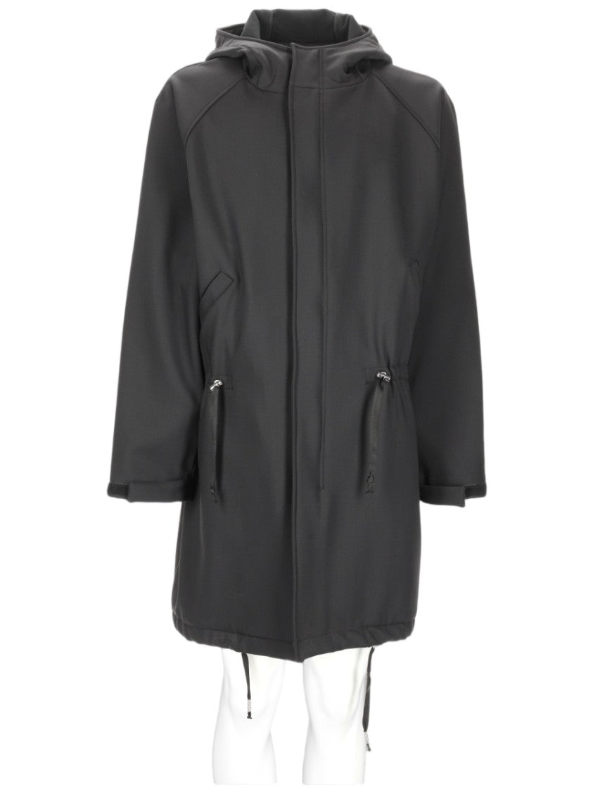 Brian Dales Hooded Jacket With Drawstring Waist And Structured Finish
