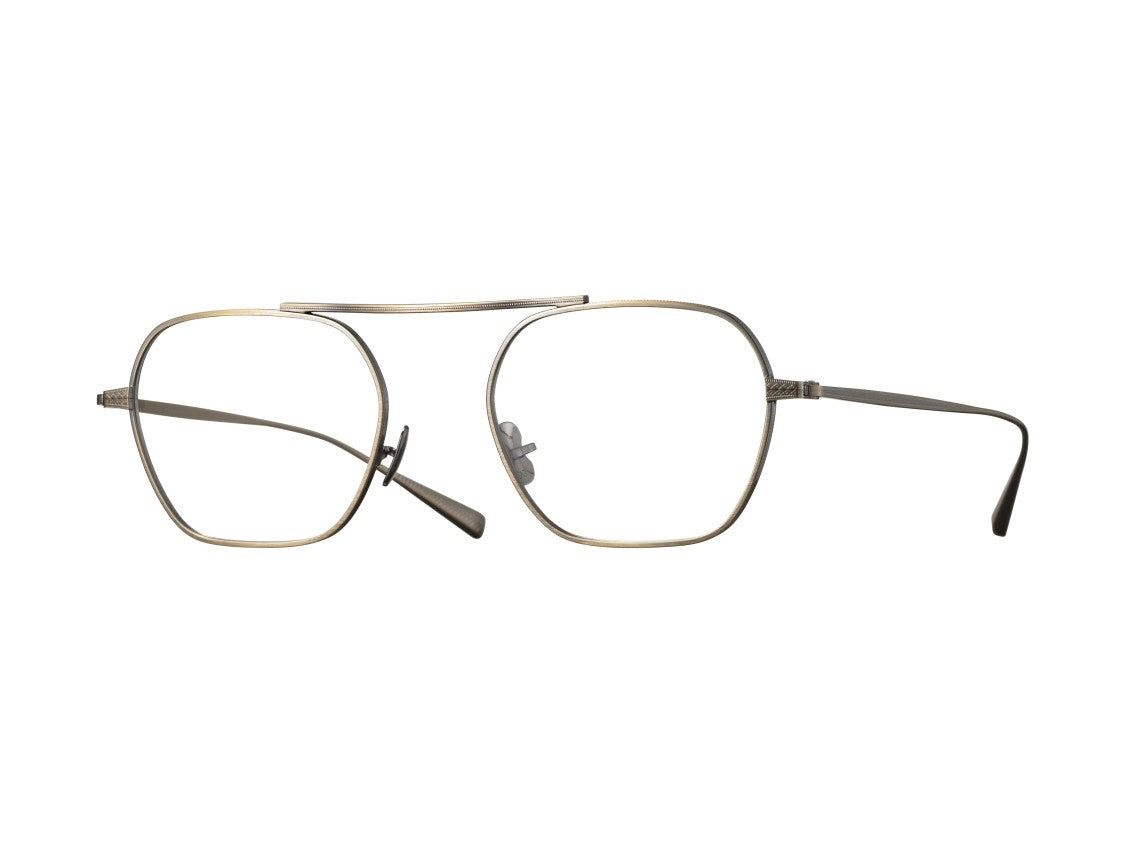 Eyevan Stripes Rx Thin Metal Double Bridge Eyeglasses