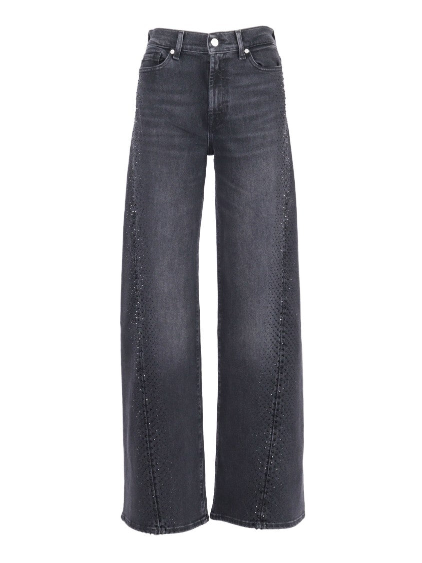 7 For All Mankind Twisted Lotta Bottomline With Crystals