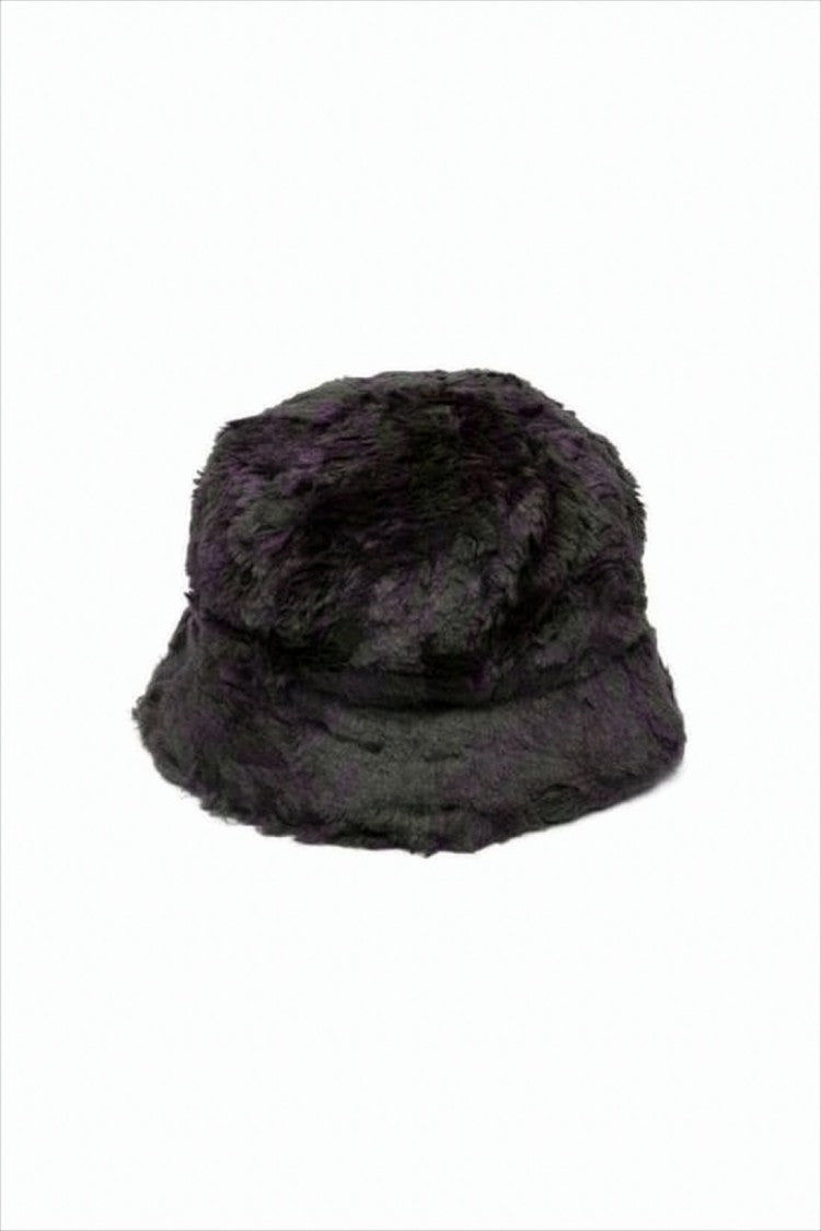 Needles Textured Black Modacrylic Bucket Hat