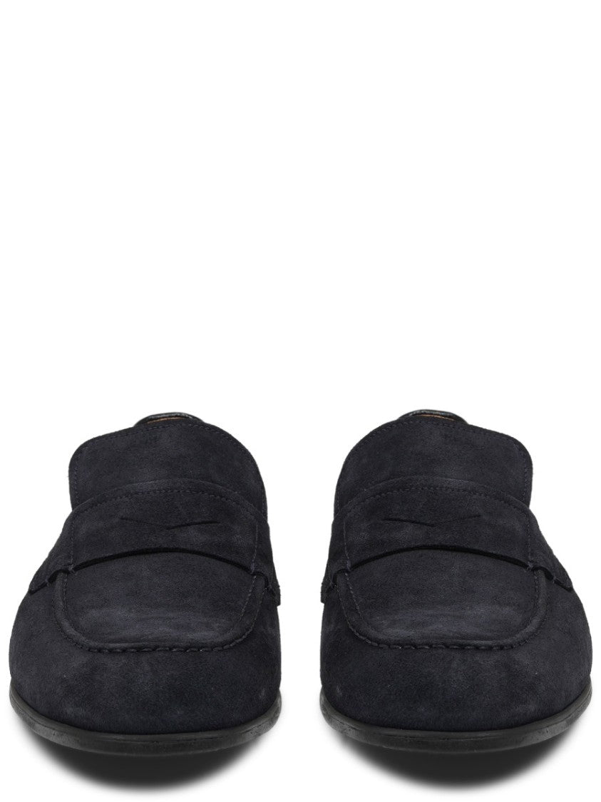 Mille885 Neutrals Suede Penny Loafer Moccasins