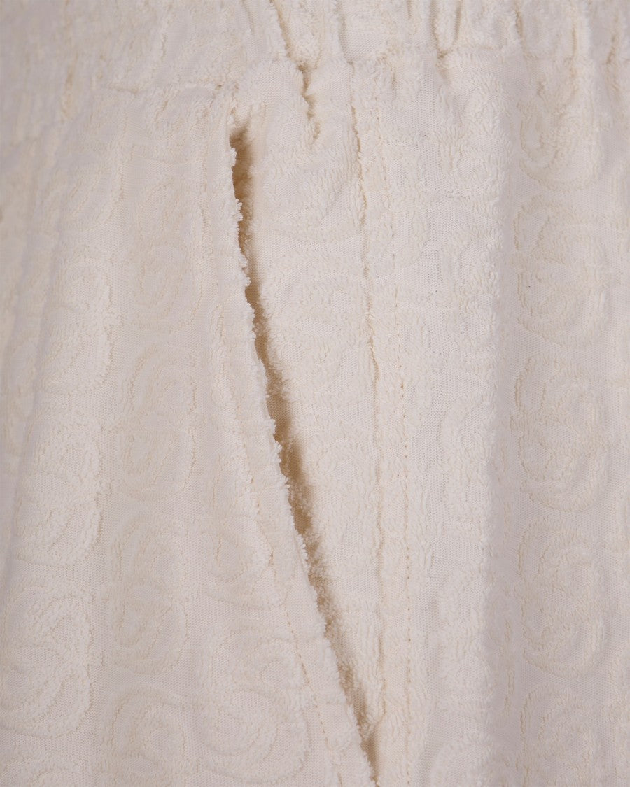 Drôle De Monsieur Jacquard Bermuda Shorts With Mirrored 'D' Motif