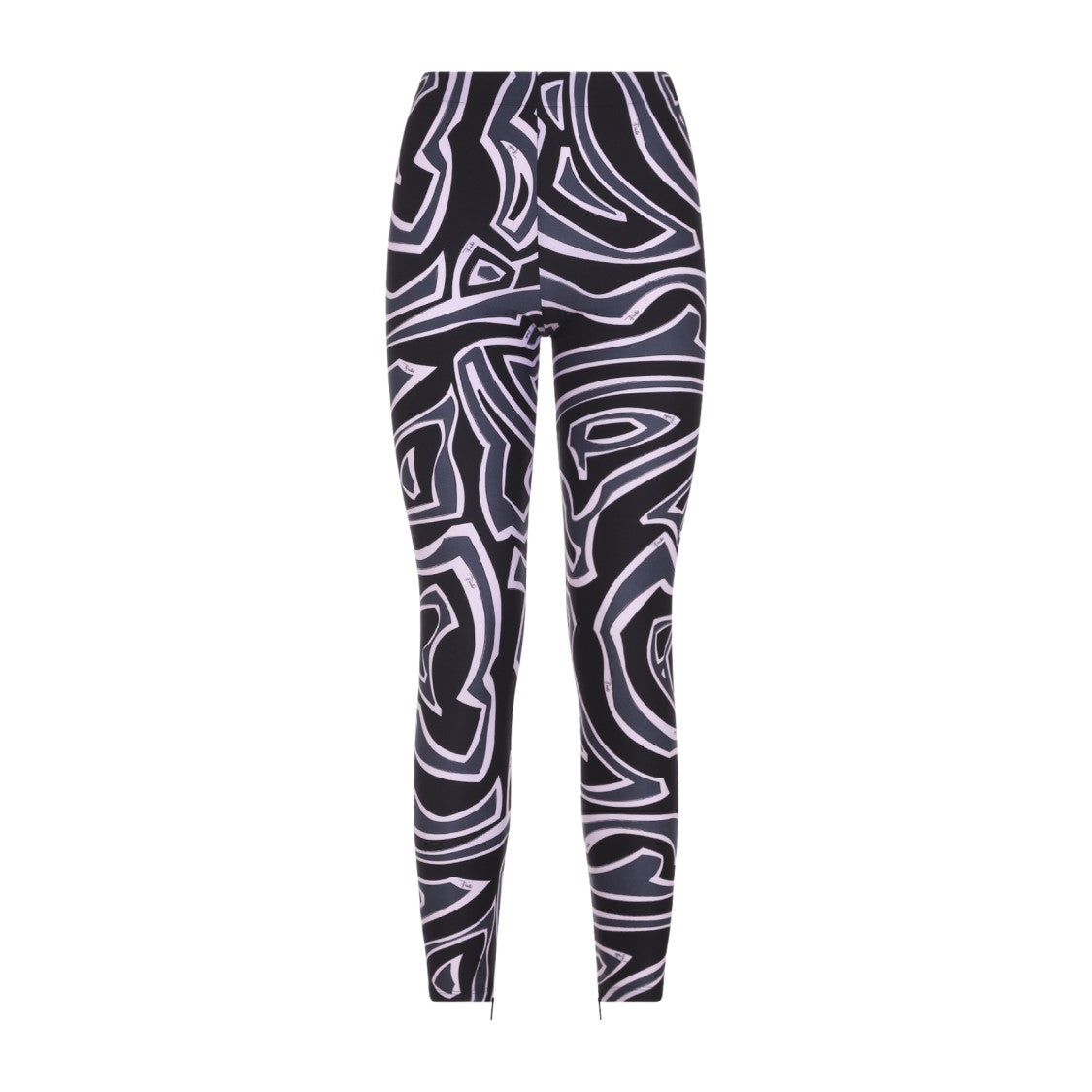 Pucci High-Waisted Leggings With Abstract Swirl Pattern