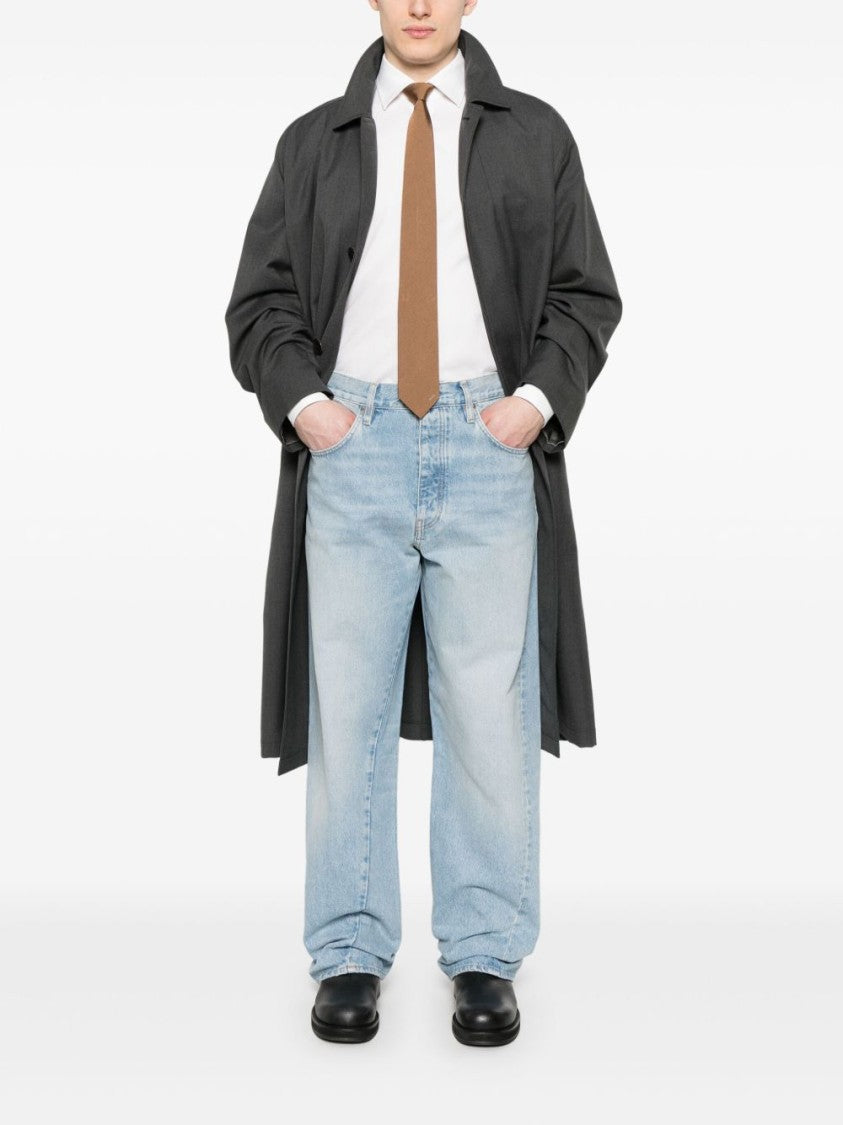 Sunflower Light Blue Cotton Jeans With Classic Five-Pocket Design