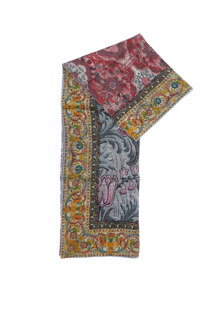 Pierre-Louis Mascia Artistic Multicoloured Scarf With Vibrant Hues