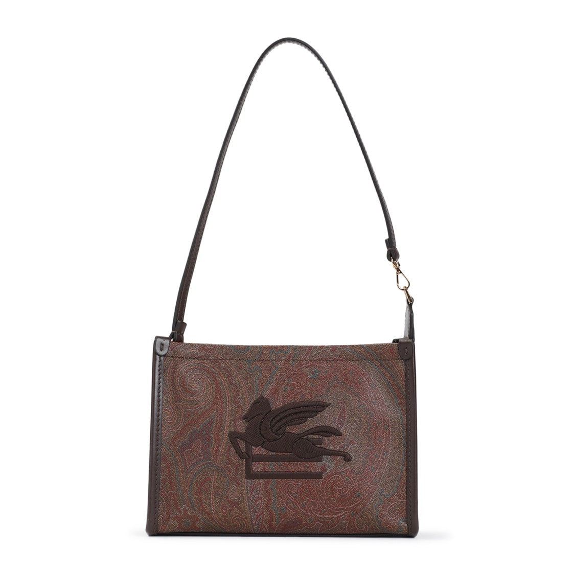 Etro Brown Cotton Pouch