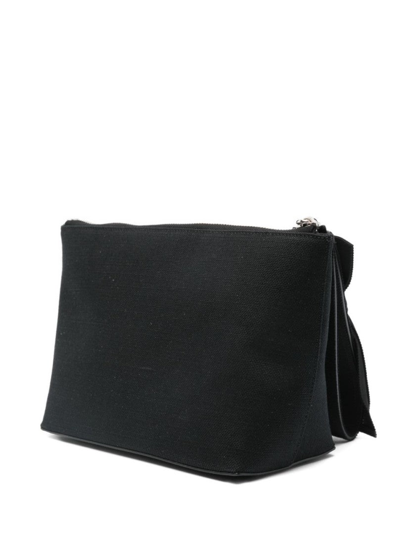 Givenchy Rectangular Black Pouch With Decorative Bow
