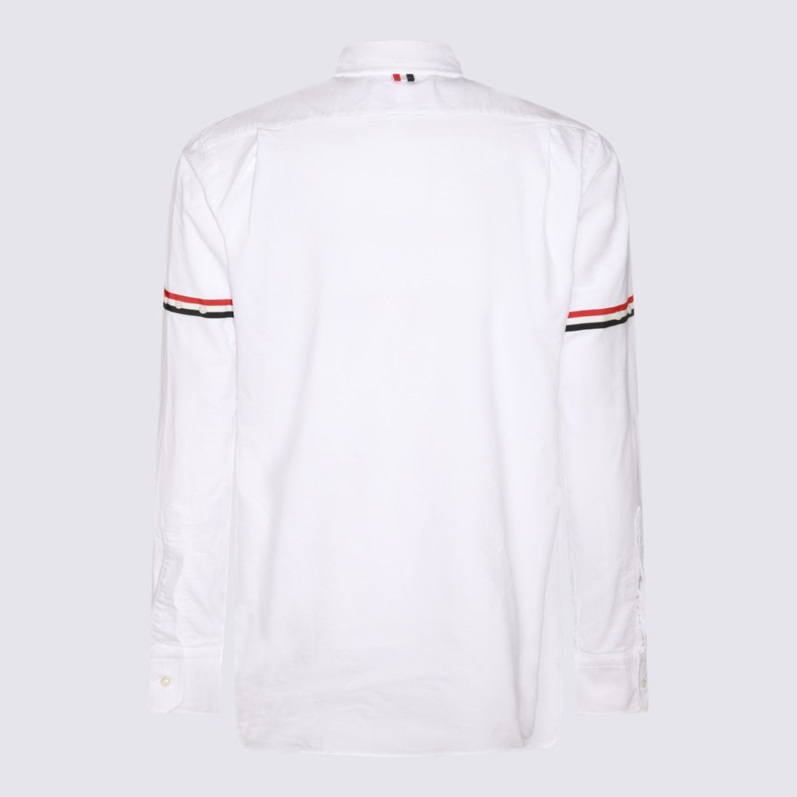 Thom Browne Long-Sleeve Button-Down Shirt With Striped Accents