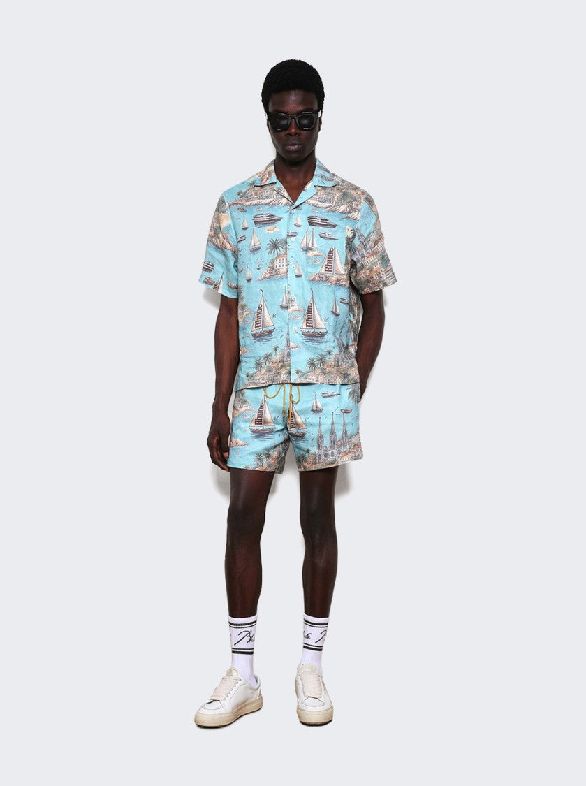 Rhude Sailing Map Shirt Multicolor