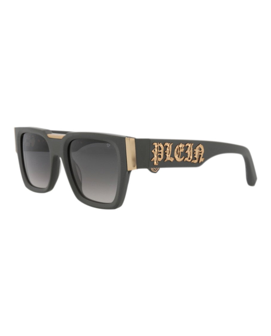 Philipp Plein Square-Frame Acetate Sunglasses With Logo Detail