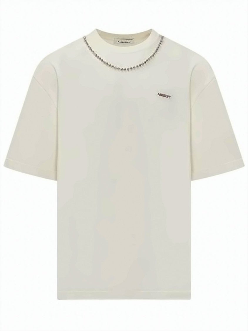 Ambush Boxy-Fit Short-Sleeved T-Shirt With Chain Detail