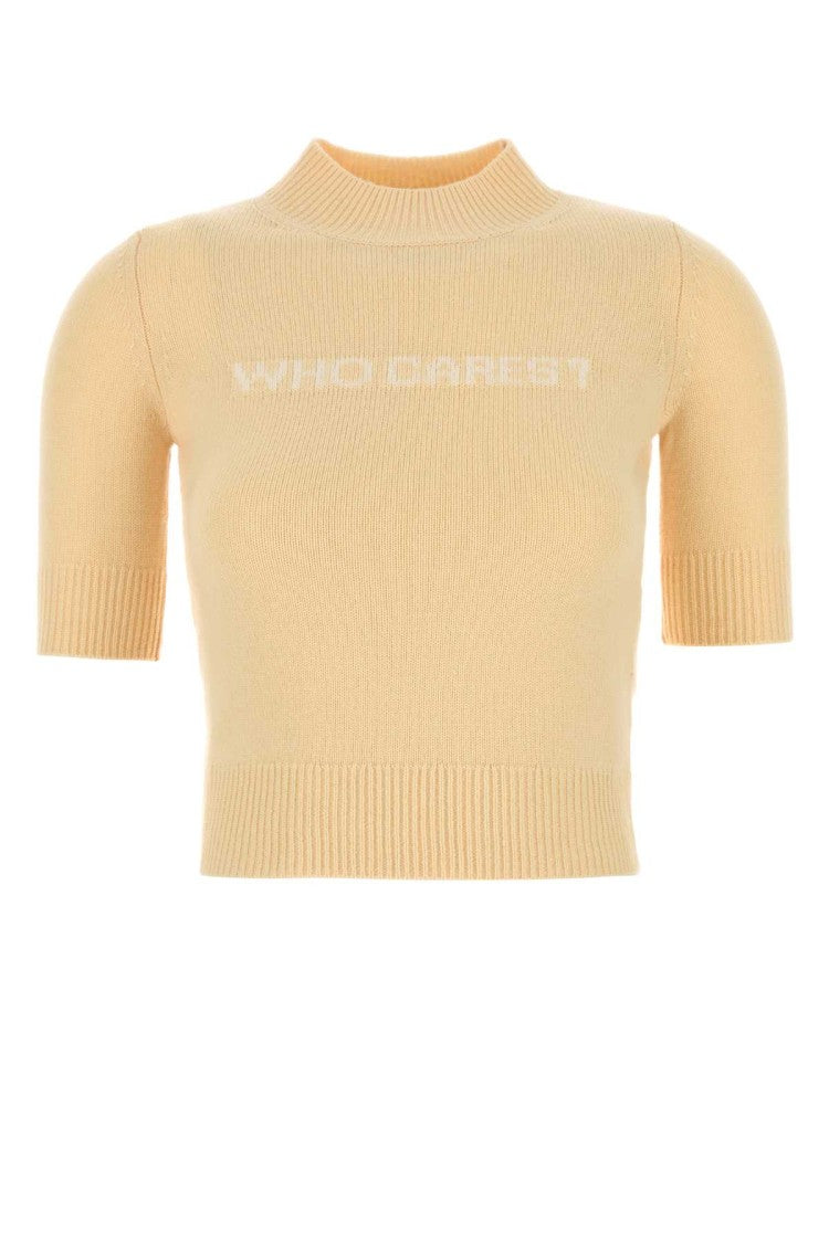 Sportmax Yellow Wool Blend Renon Sweater