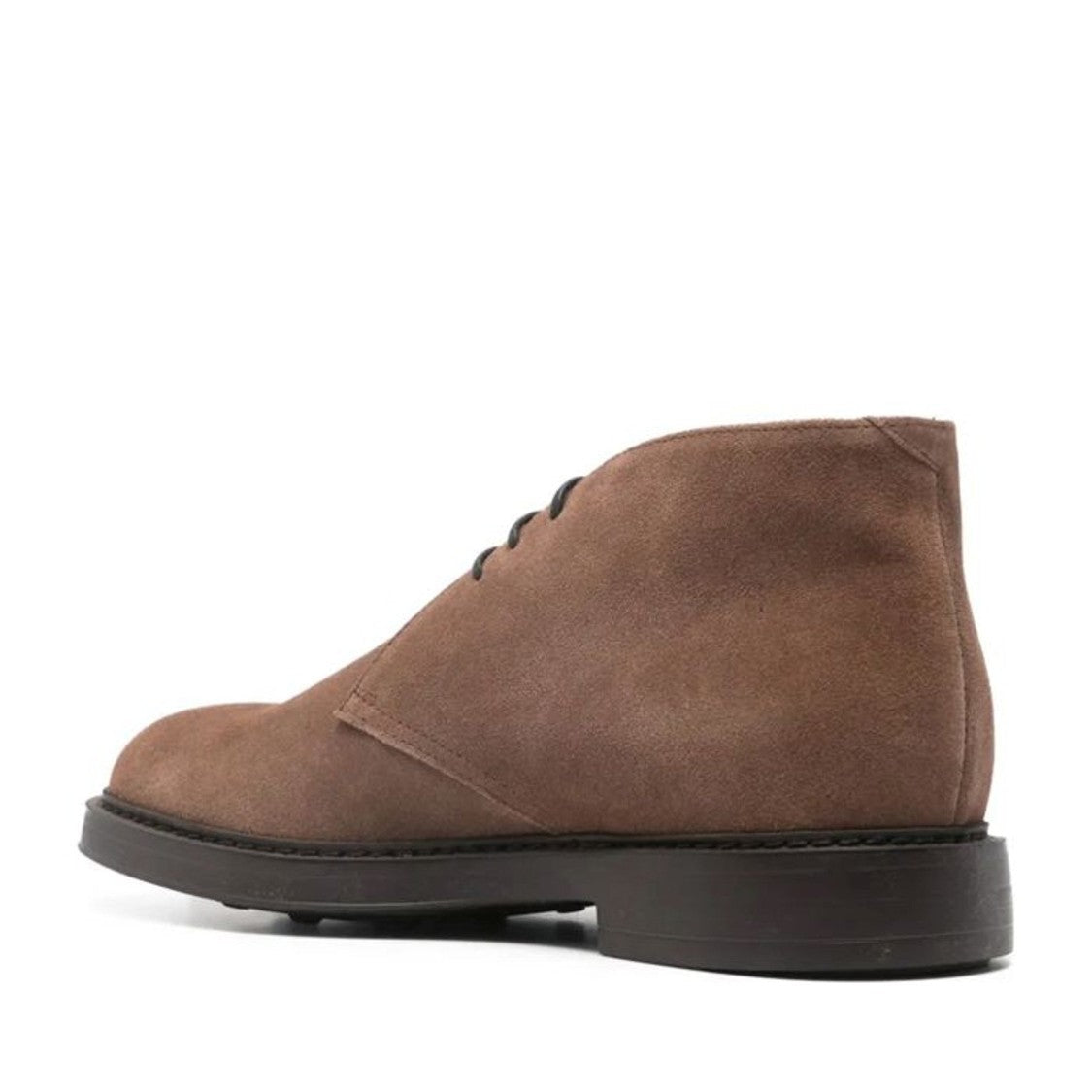 Doucal's Brown Chukka Minimalist Design Calf Suede Boots