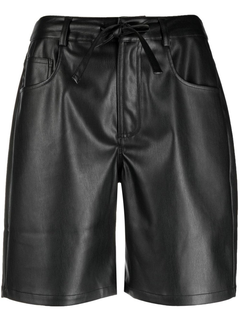 Proenza Schouler Casual Black Faux Leather Shorts