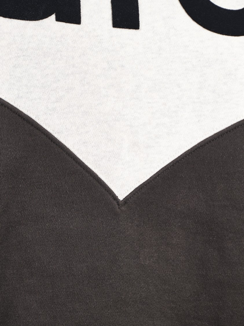 Isabel Marant Étoile Two-Tone Knit Sweater With V-Shaped Design