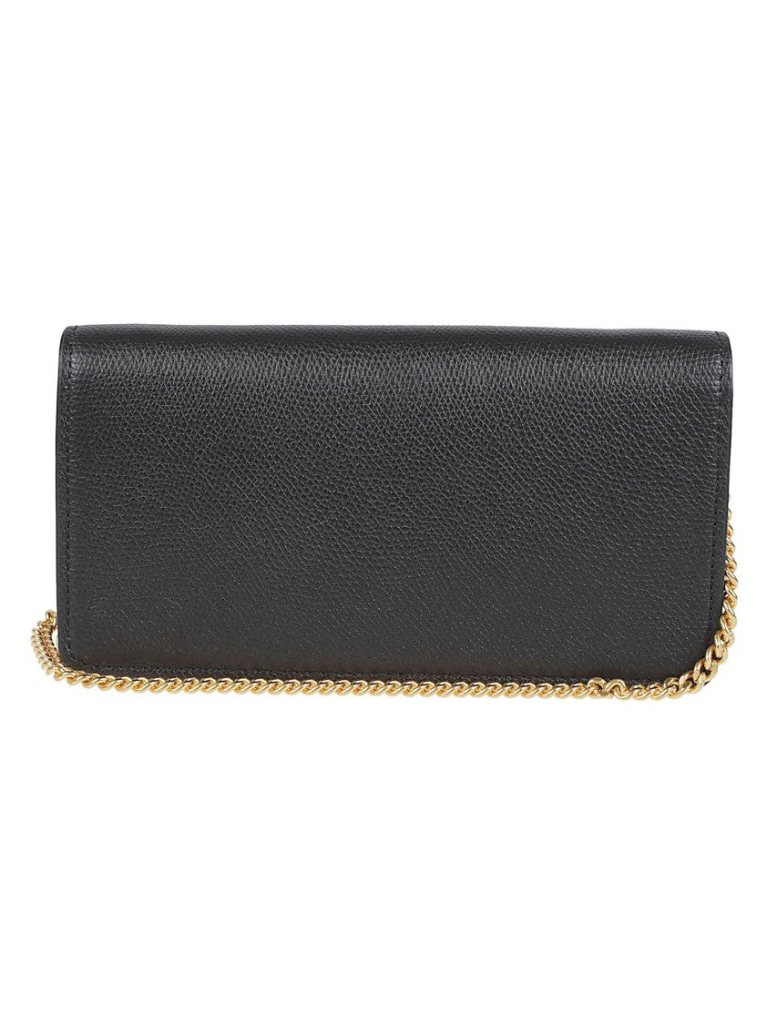 Valentino Garavani Textured Leather Wallet With Vlogo Signature
