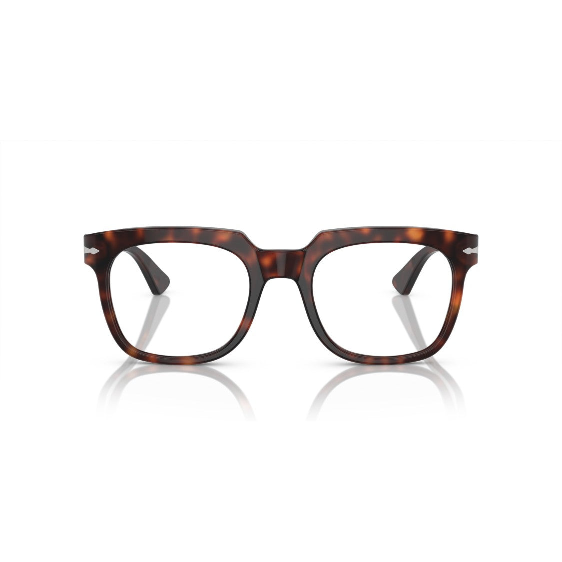 Persol 0Po3325v Square Frame Acetate Eyeglasses With Tortoiseshell Pattern