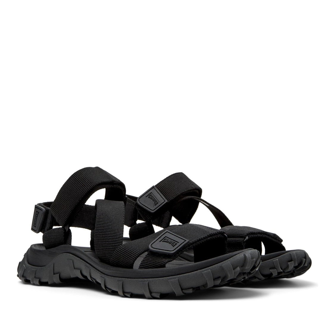 Camper Black Lasted Open-Toe Sandals