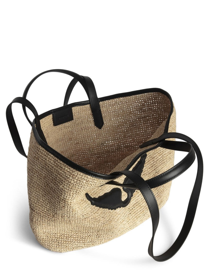 Zadig & Voltaire Woven Natural Fiber Tote